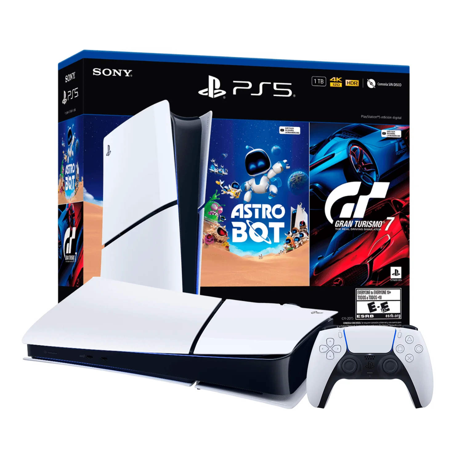 PS5 SLIM DIGITAL 1TB BUNDLE ASTROBOT  NUEVO SELLADO