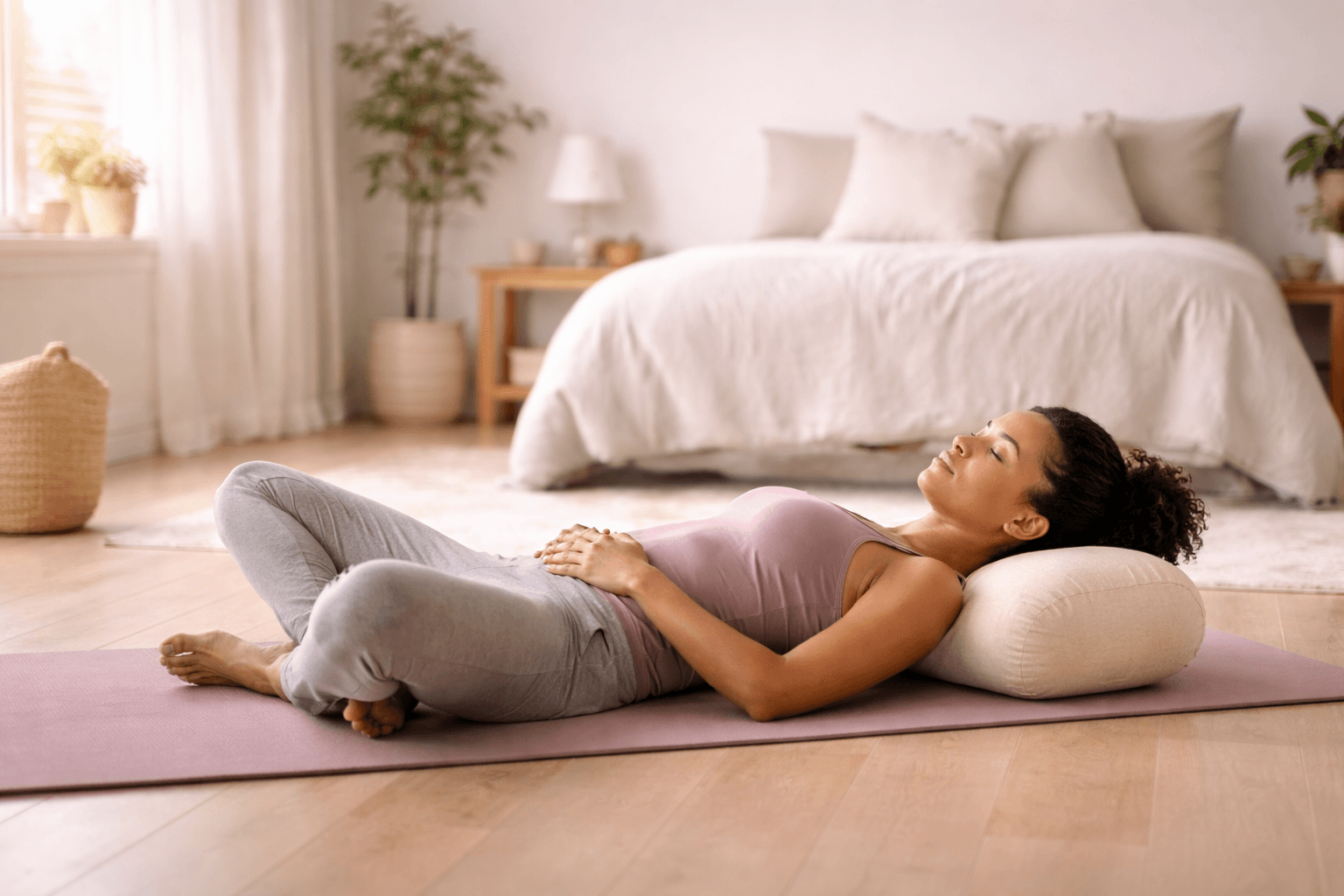 Fertility Yoga Exercise. Days 1-3 (Start of Menstrual Phase)