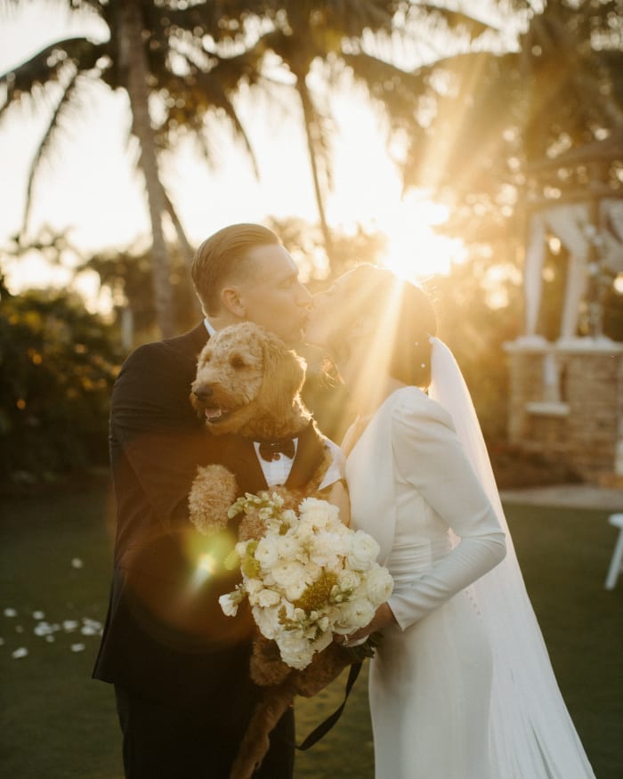 Destination wedding portrait in South Florida by Adorn Films