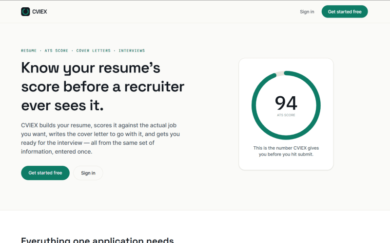 CViEx website screenshot