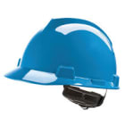 MSA V-Gard Polyethylene Cap Style Hard Hat With 4 Point Ratchet Suspension – BLUE