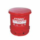 SYSBEL OSHA Standard 10Gal Red Oily Waste Cans