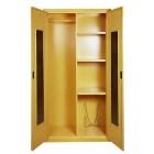 SYSBEL CE Approved Yellow Emergency Equipment Cabinet (PPE Cabinet) with the Windows [45 Gal/170 L]