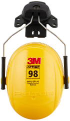 3M Peltor Optime 98 H9P3E Cap Mount Earmuffs