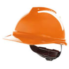 MSA V-Gard Polyethylene Cap Style Hard Hat With 4 Point Ratchet Suspension – ORANGE
