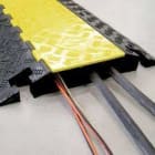 4 CHANNEL RUBBER CABLE PROTECTOR RAMP/HUMP