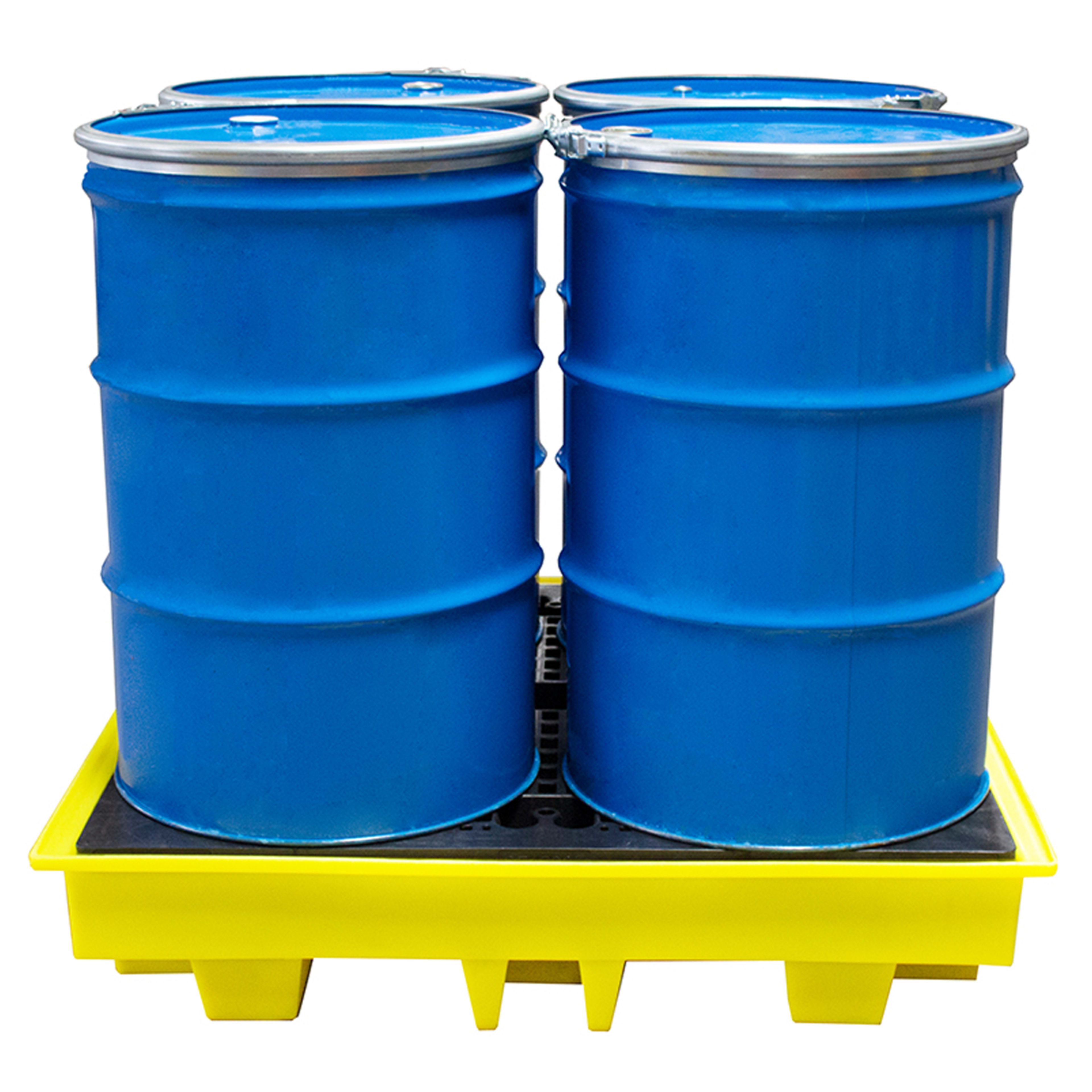 Low Profile Drum Spill Pallet BP4L side angle | buy spill containment pallet from Saudistark KSA