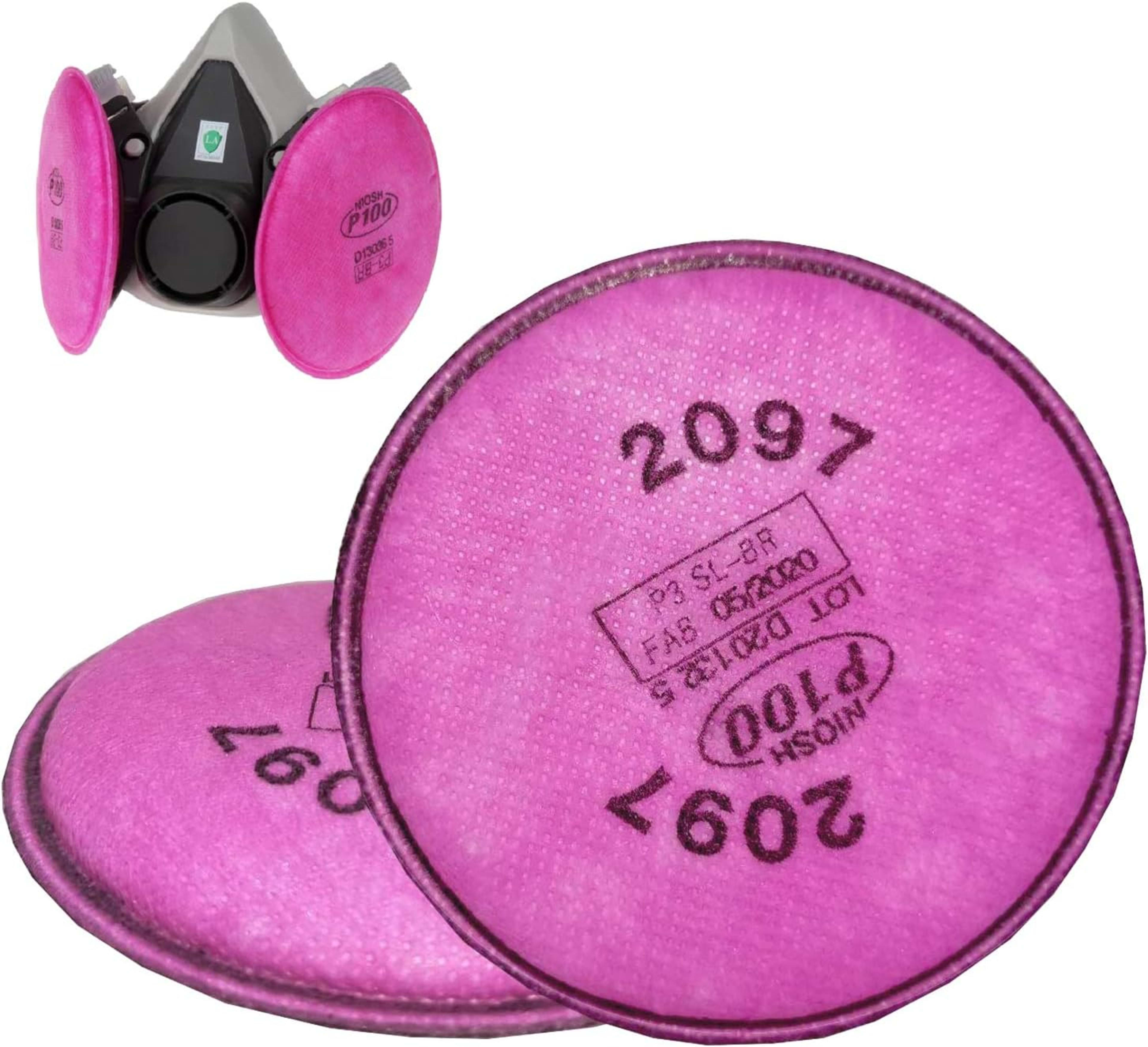 3M Particulate Filter 2097 07184 AAD P100 With Nuisance Level Organic close-up | buy 3M safety product from Saudistark KSA