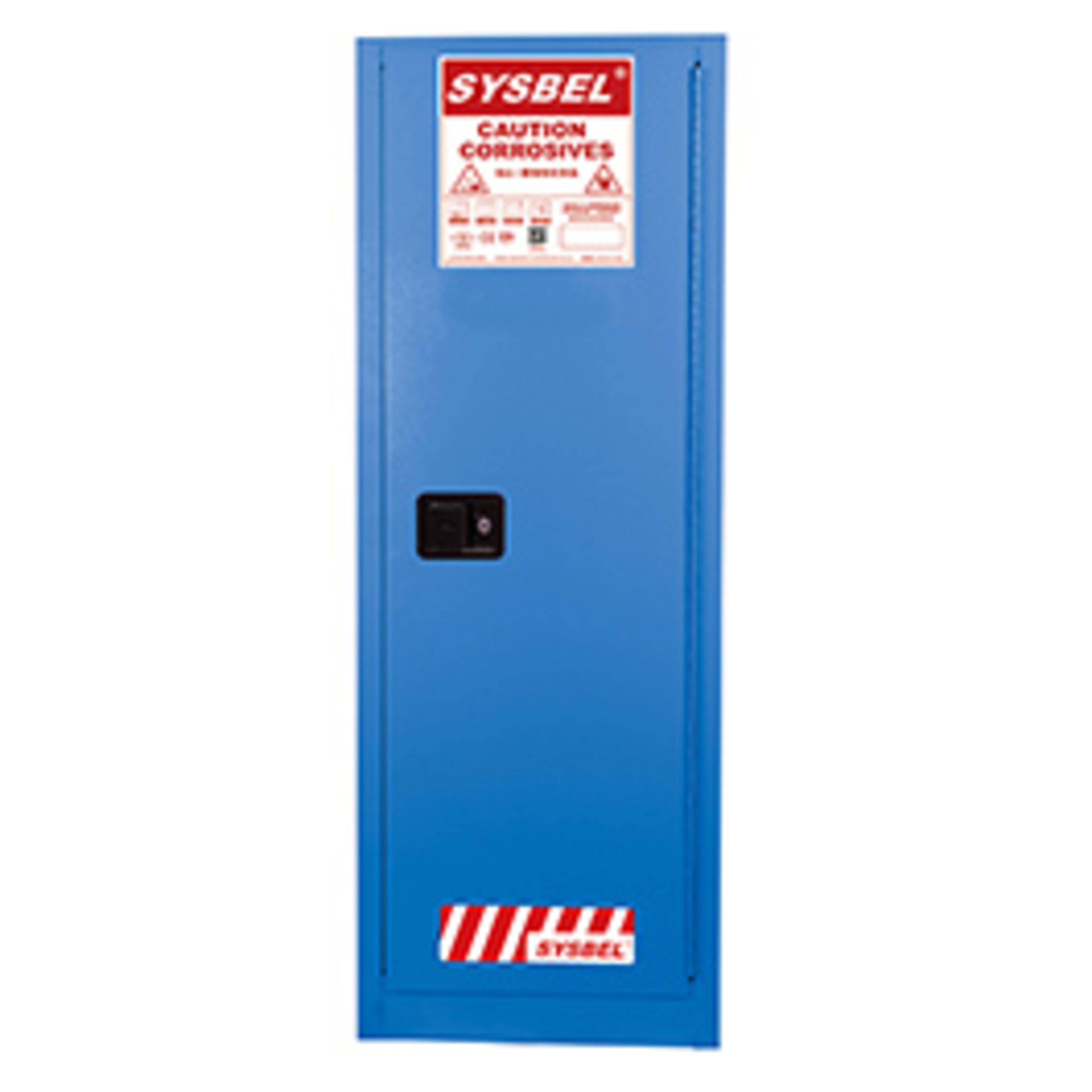 Sysbel CE and FM Approved 22 Gal Weakly corrosive front view – corrosive chemical safety cabinet in Saudi Arabia (KSA)