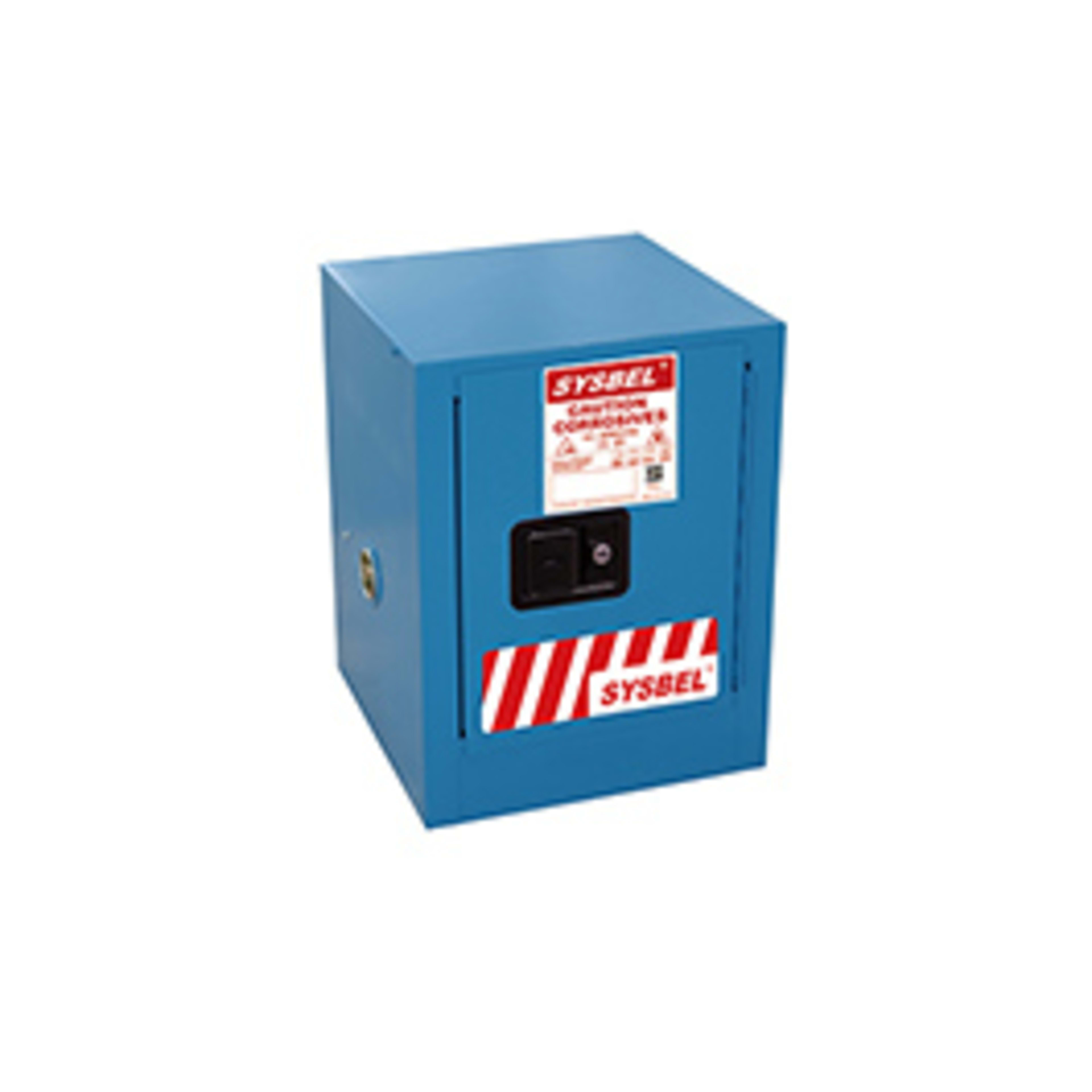 Sysbel CE and FM Approved 90 Gal Weakly corrosive front view – corrosive chemical safety cabinet in Saudi Arabia (KSA)