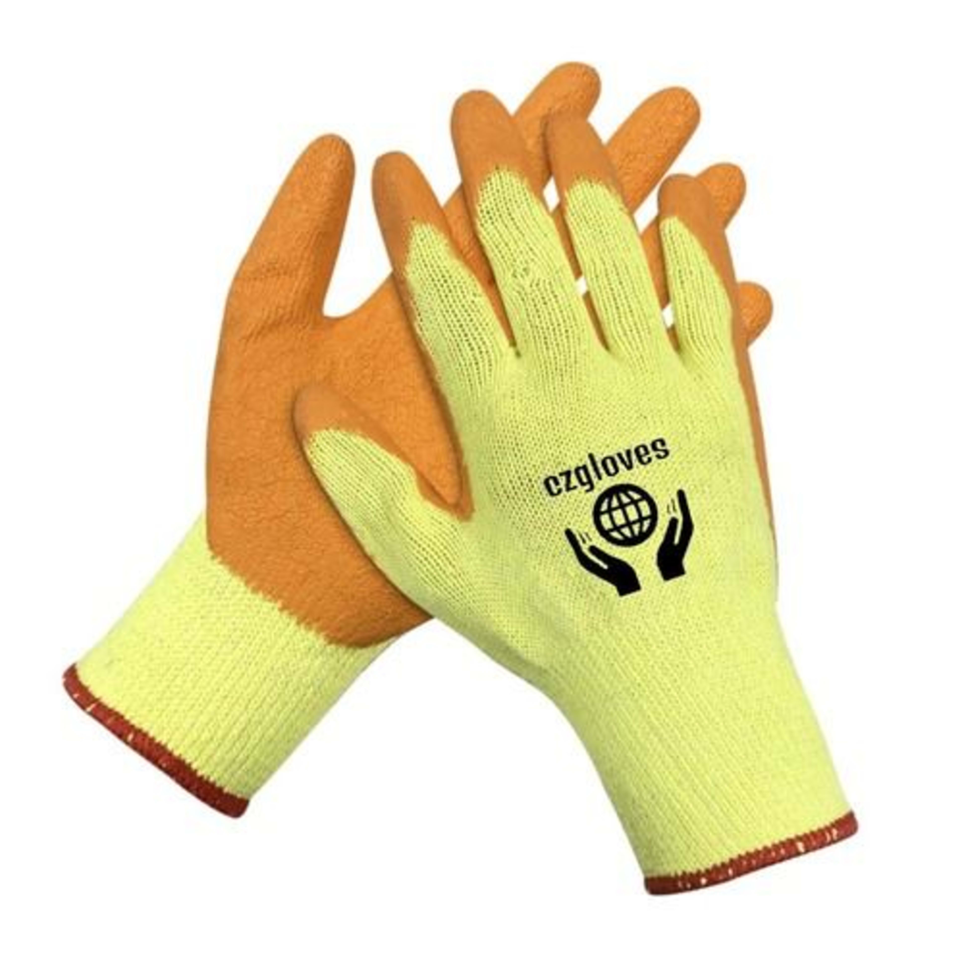 Cotton Dotted Gloves-Bleached white Single Pvc Dotted Gloves detailed view – industrial safety gloves in Saudi Arabia (KSA)