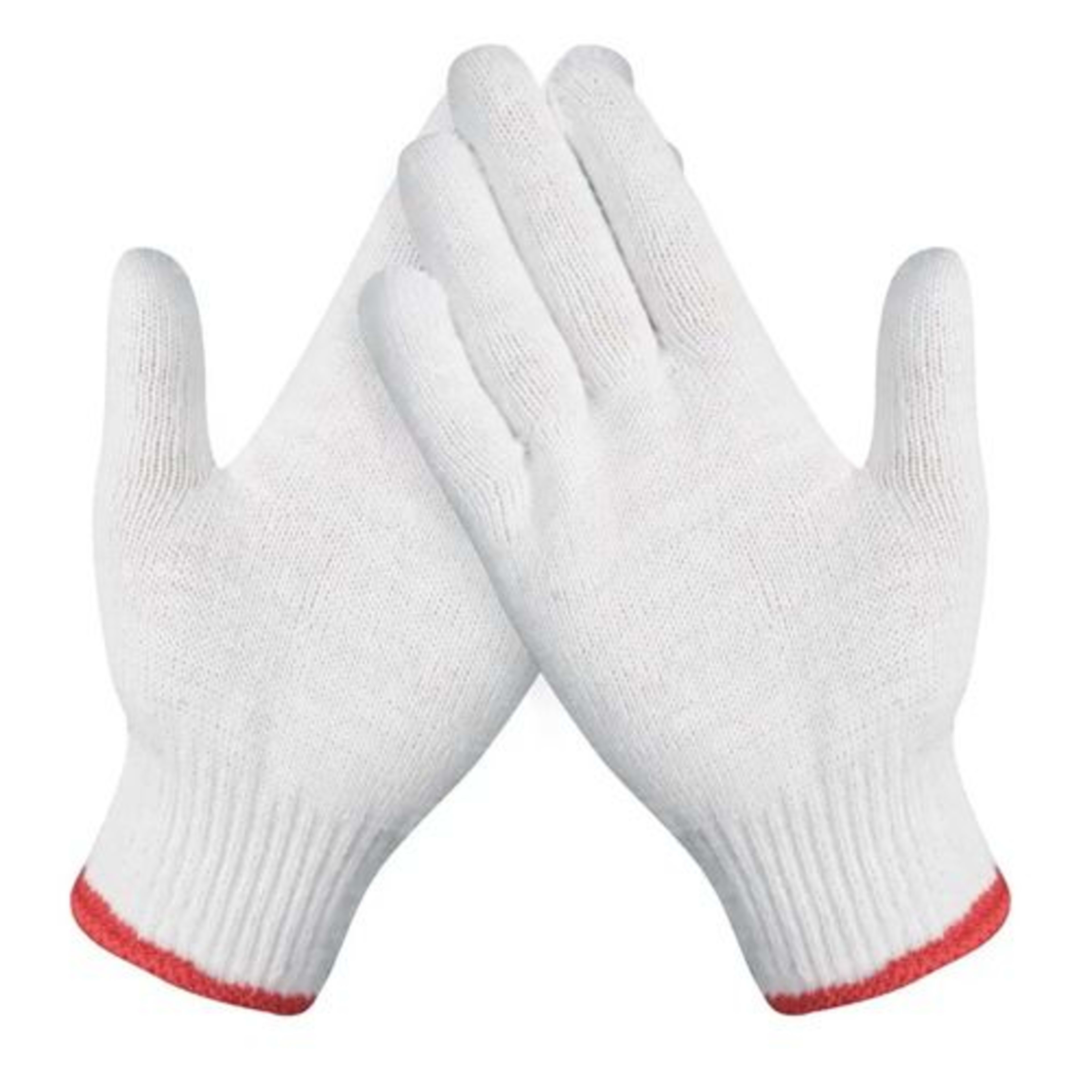 Red PVC Chemical Gloves 35 cm 190G/PAIR side angle | buy industrial safety gloves from Saudistark KSA