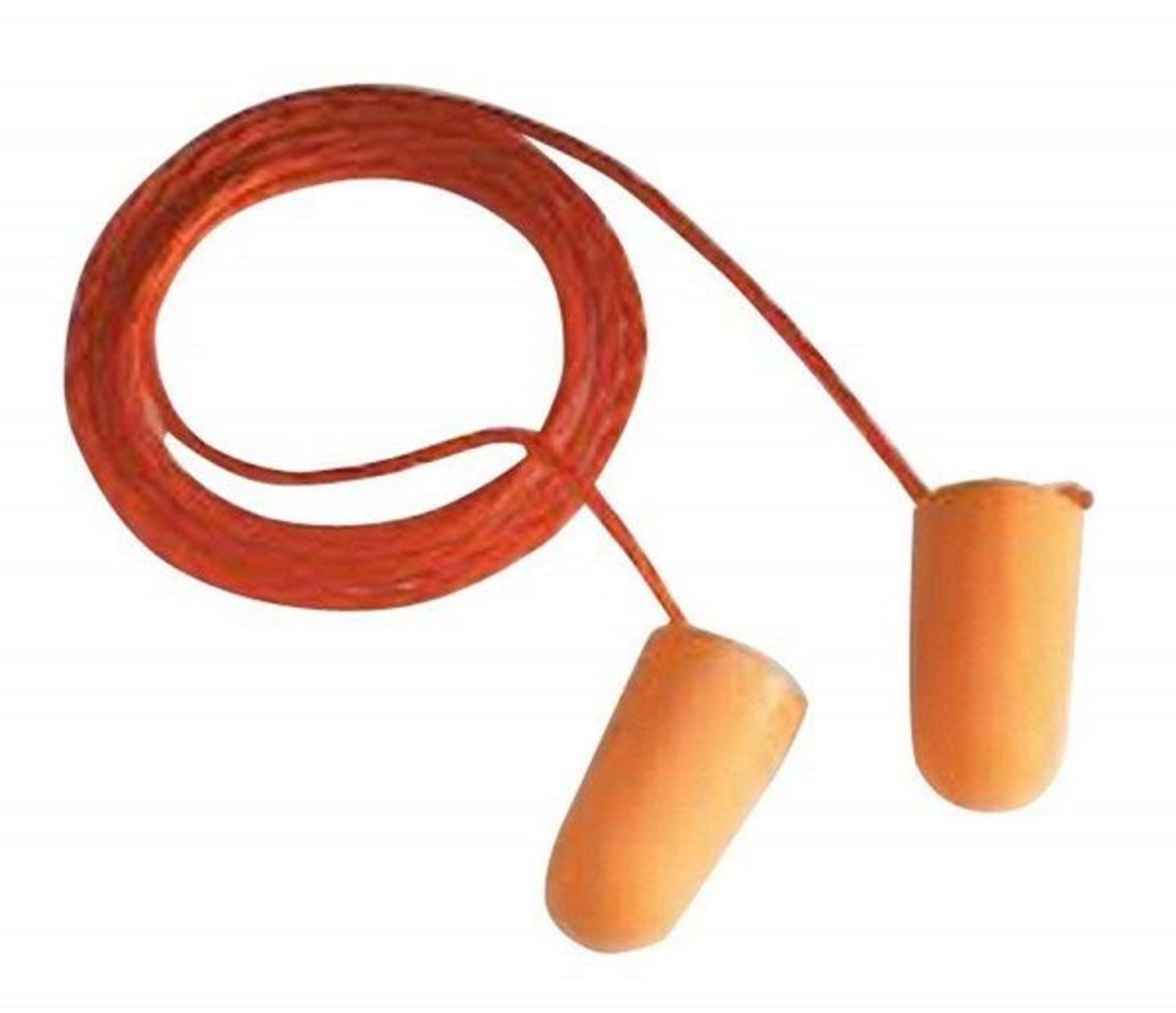 3M 1110 Foam Earplugs Corded ( Pack of 100 pairs) front view – 3M safety product in Saudi Arabia (KSA)