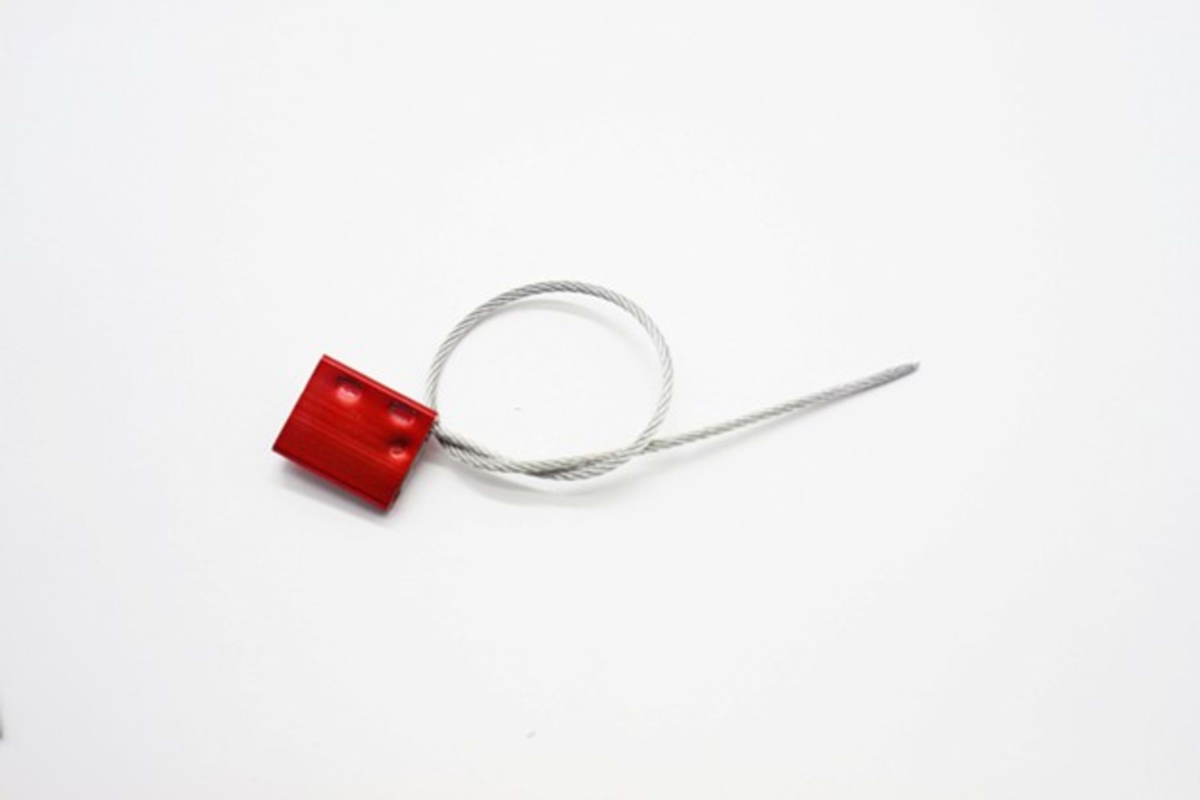 Car Seal Lockout- Cable Diameter 2.00 mm, Cable Length 300mm front view – industrial safety equipment in Saudi Arabia (KSA)