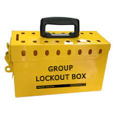 Group Lock Out Box - Yellow 13 Lock