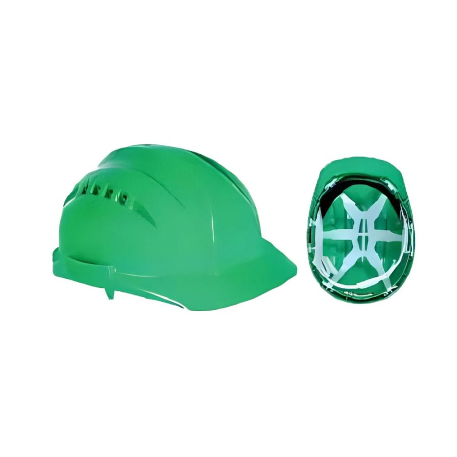 Vaultex VHRT Ratchet Safety Helmet With Plastic Suspension – GREEN