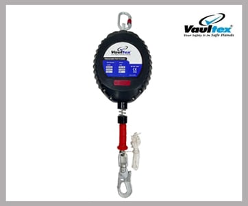 VAULTEX RETRACTABLE FALL ARRESTER - 20 METER WIRE ROPE