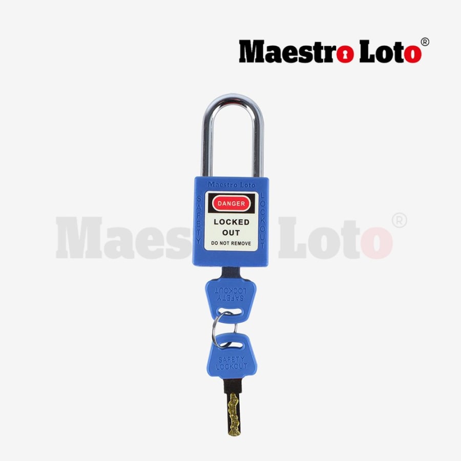 Pad Lock Stainless Steel - Blue