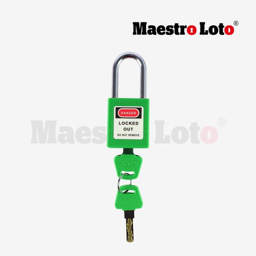 Pad Lock Nylon Shackle Green