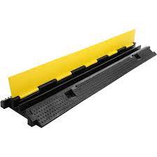 2 CHANNEL RUBBER CABLE PROTECTOR RAMP/HUMP