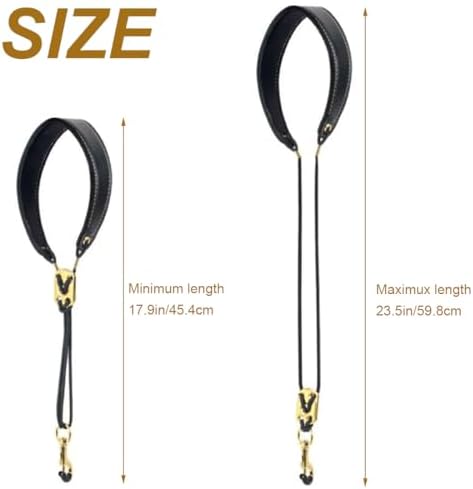 Vue 2 de Saxophone Alto Noir Harnais