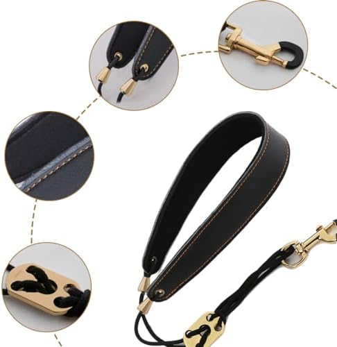 Vue 3 de Saxophone Alto Noir Harnais