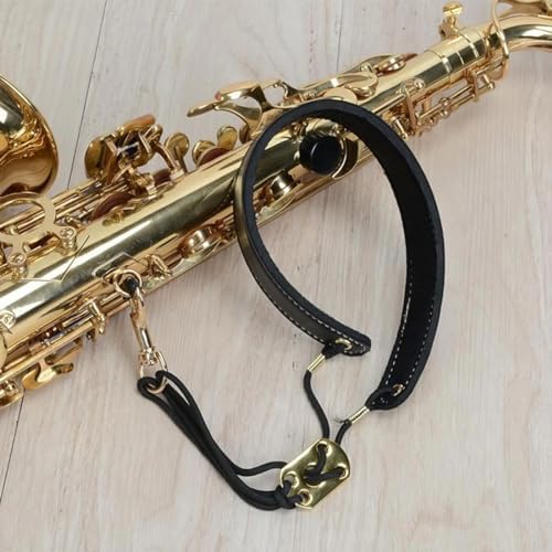 Vue 5 de Saxophone Alto Noir Harnais