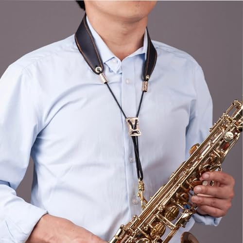 Vue 6 de Saxophone Alto Noir Harnais