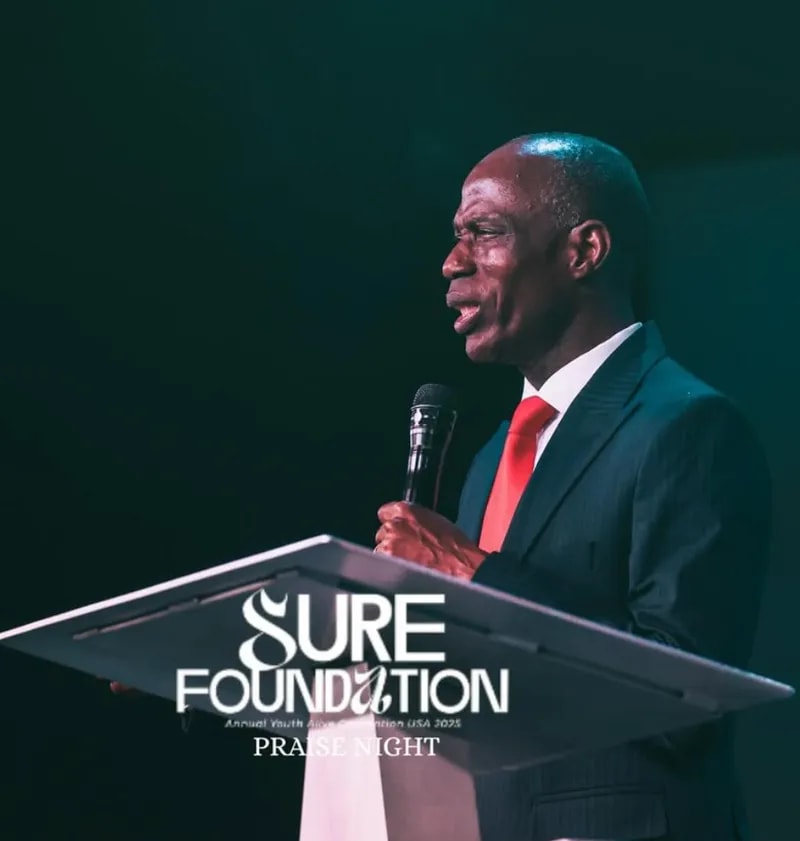 Pastor at the podium at YAF USA