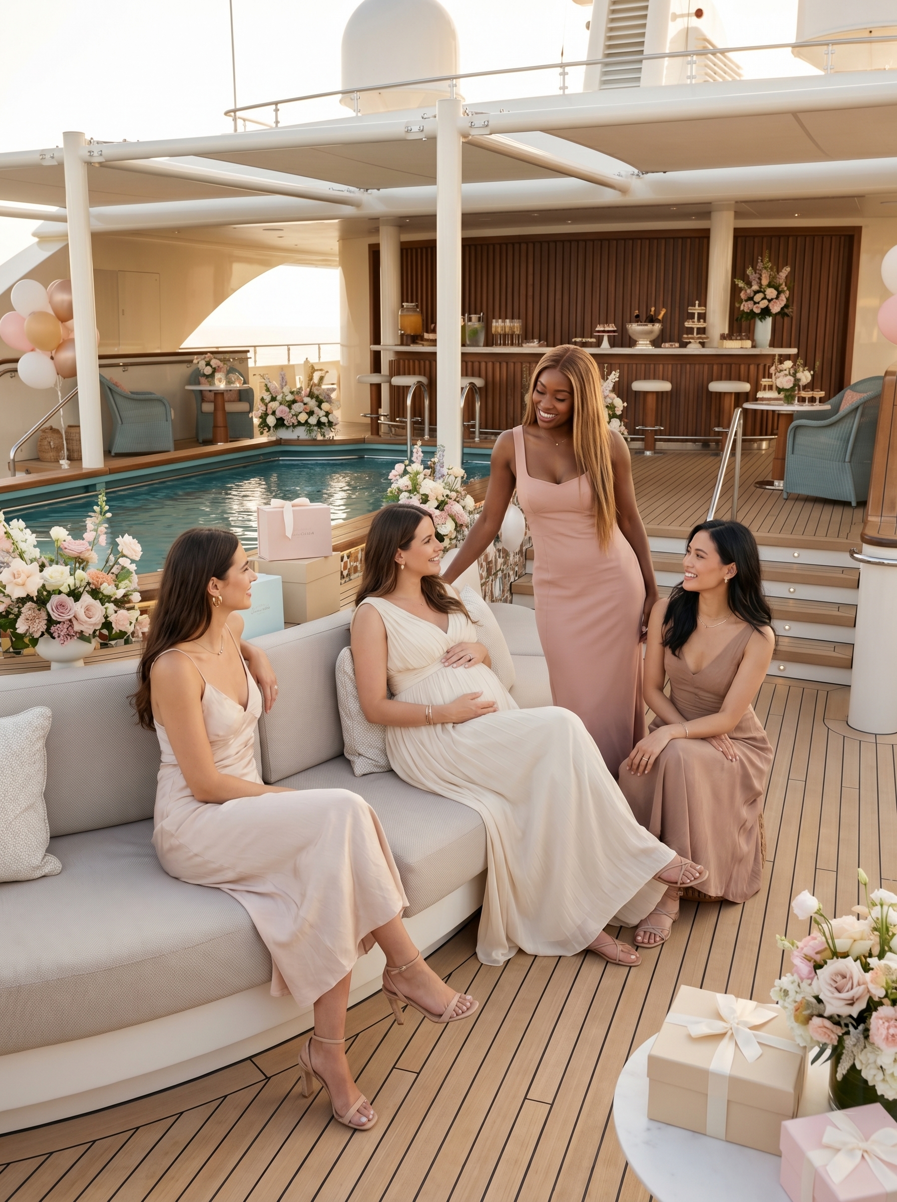 Milestone celebration at sea