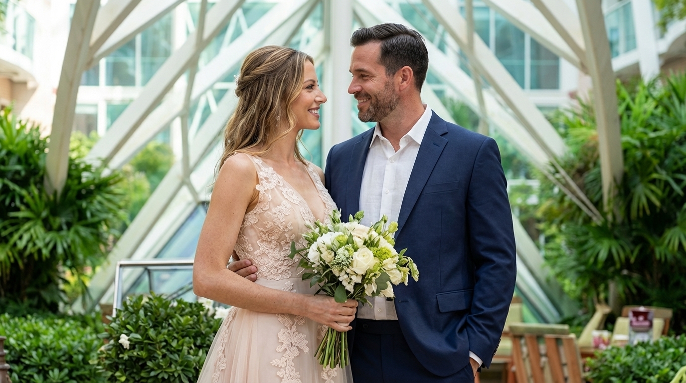 Wedding celebration aboard Royal Caribbean