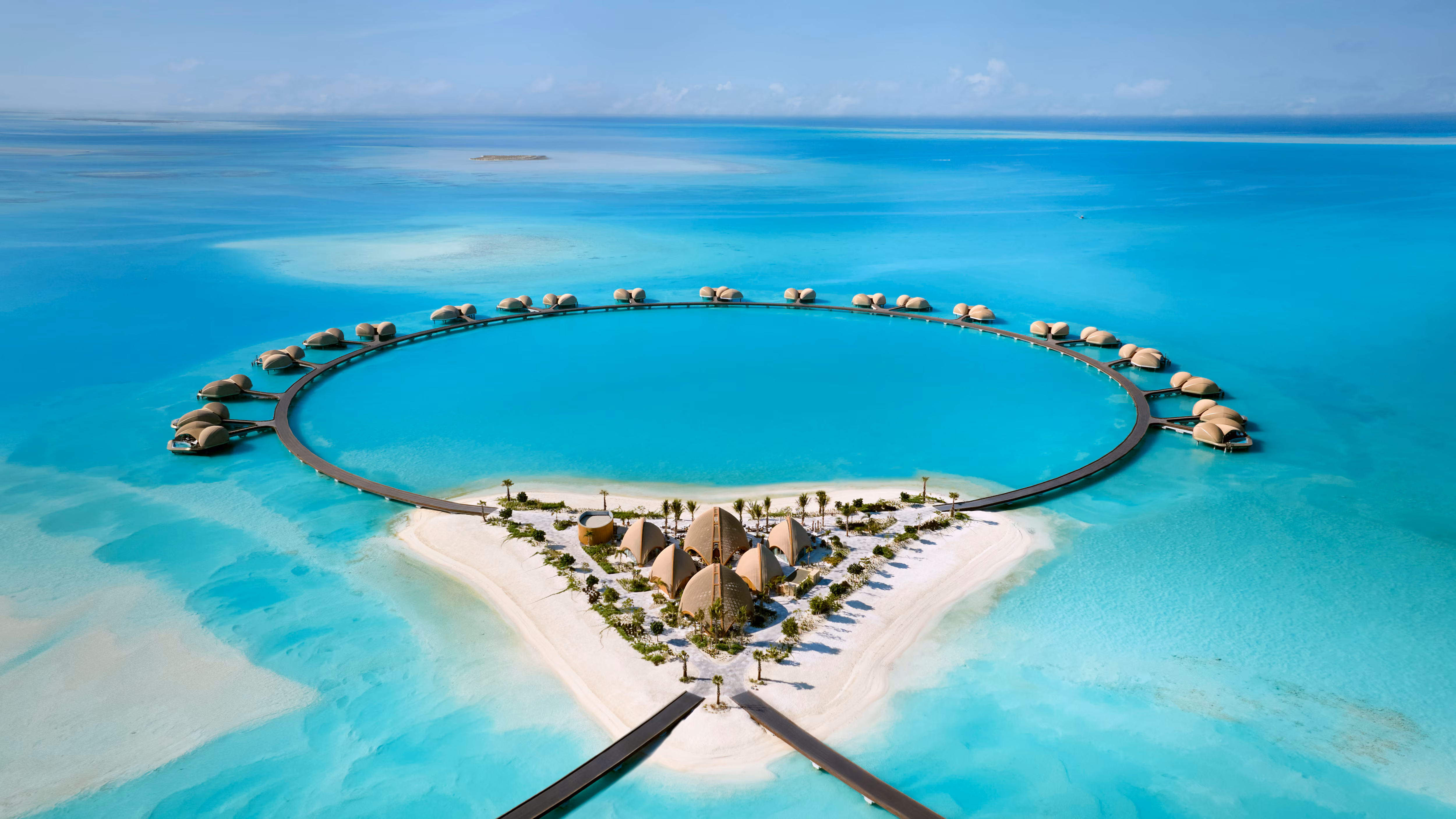 Private island honeymoon villas