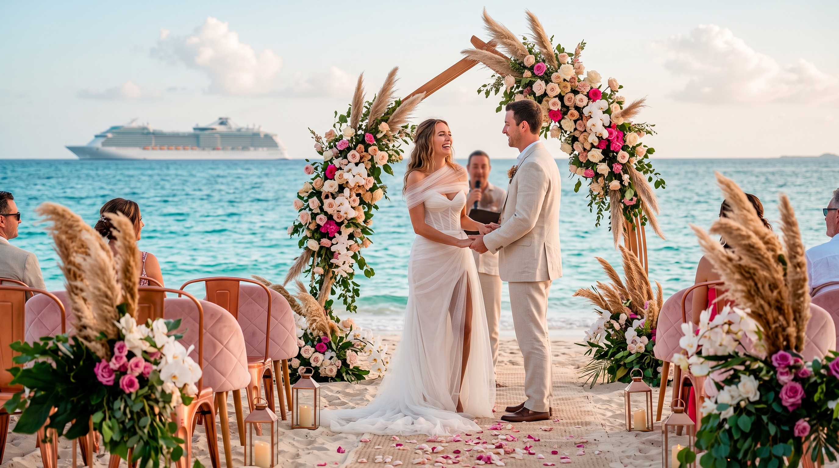 Royal Caribbean wedding at sea