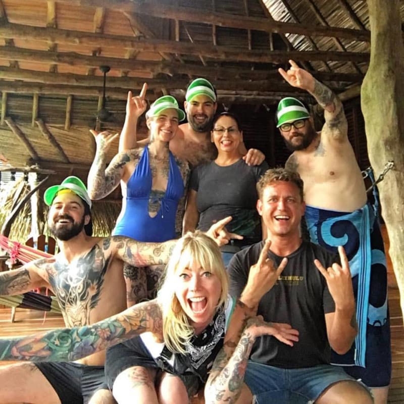 Open-air gathering space suitable for yoga and workshops