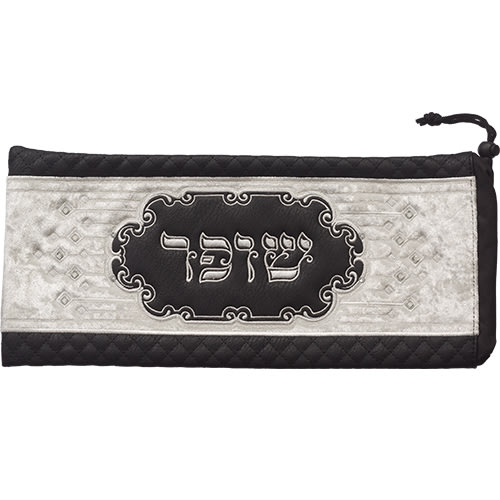 תיק לשופר מהודר דמוי עור עם רקמה 20X42 ס"מ - תמונה 1