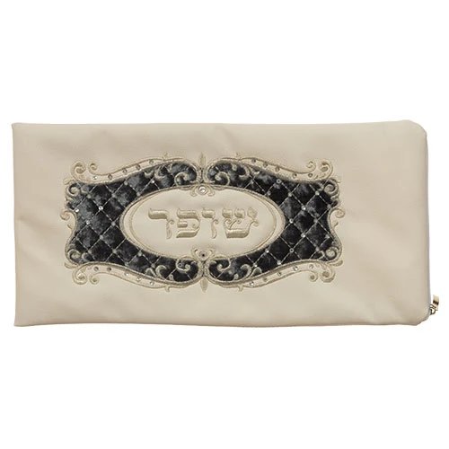תיק מהודר לשופר דמוי עור וקטיפה 21X41 ס"מ - תמונה 1