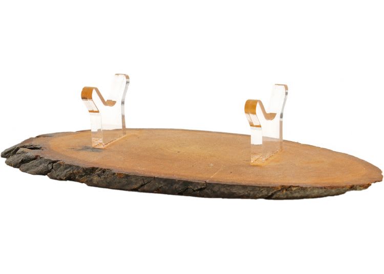 מעמד שופר משולב עץ פרספקס shofar stand