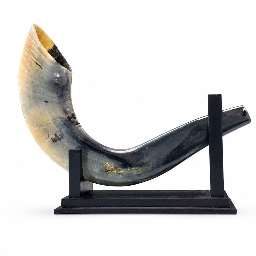 מעמד שופר עץ מעוצב  Shofar Stand - תמונה ממוזערת 2