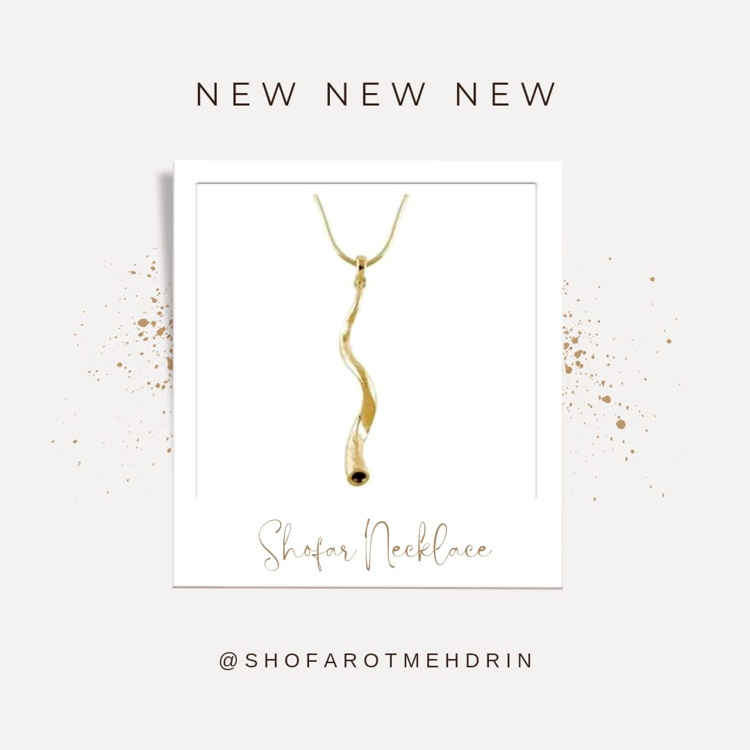 שרשרת תליון שופר גדול Yemenite Shofar Necklace - תמונה ממוזערת 4