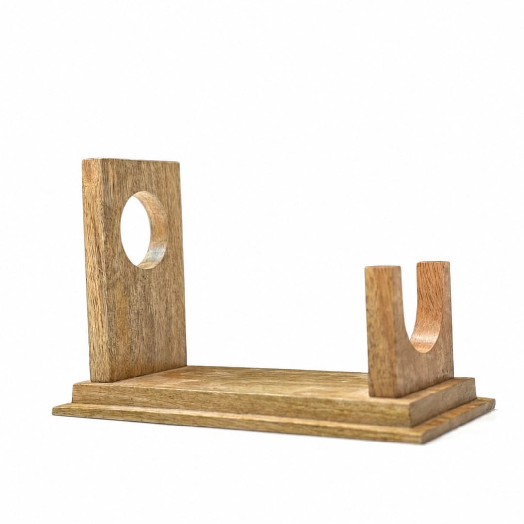 מעמד שופר עץ מעוצב  Shofar Stand