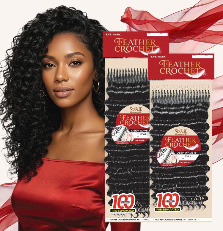 Feather Crochet Deep Wave
