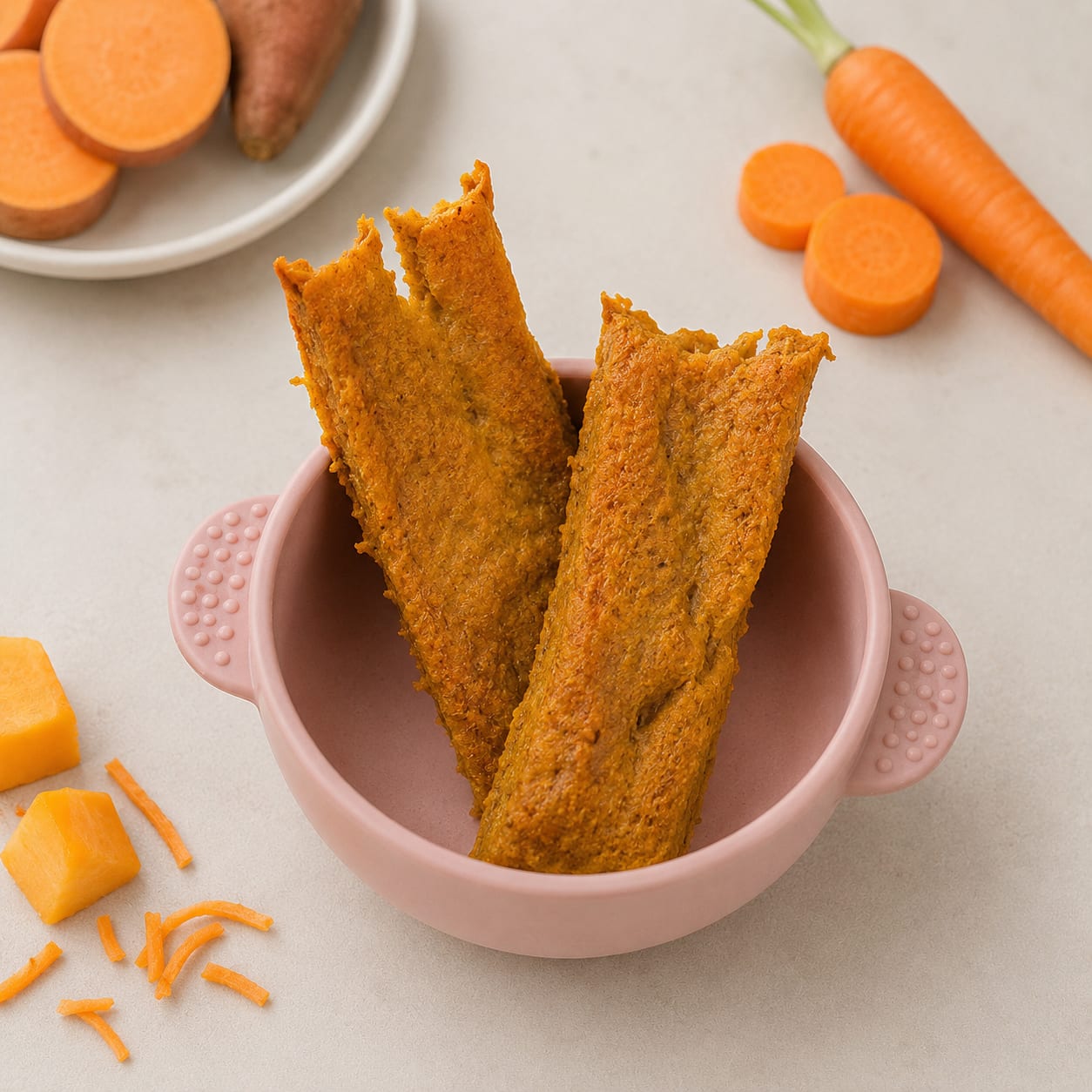 Biscoitos de Batata-doce e Cenoura