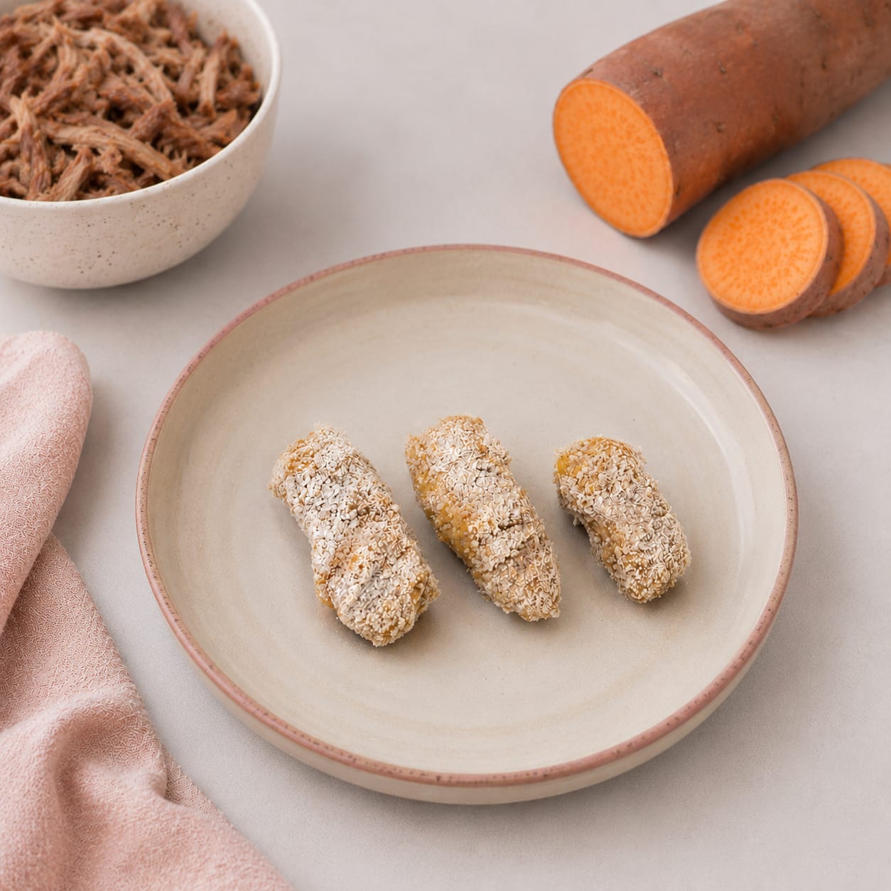 Croquetes de Pato e Batata-doce