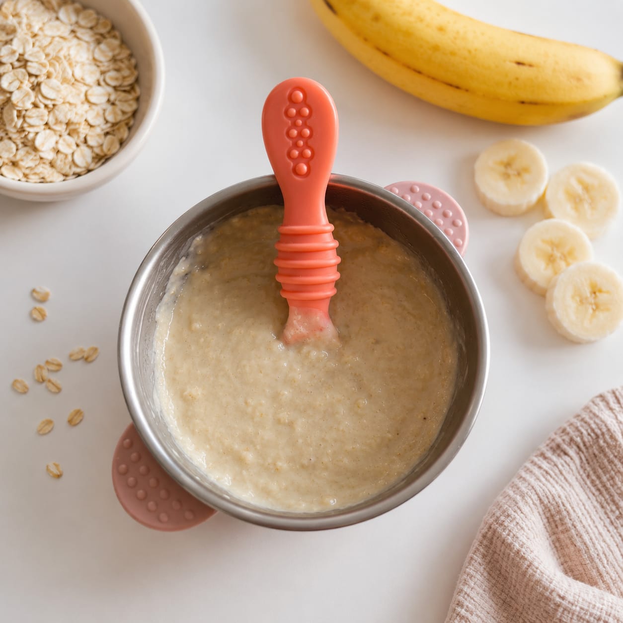 Papa de Aveia e Banana