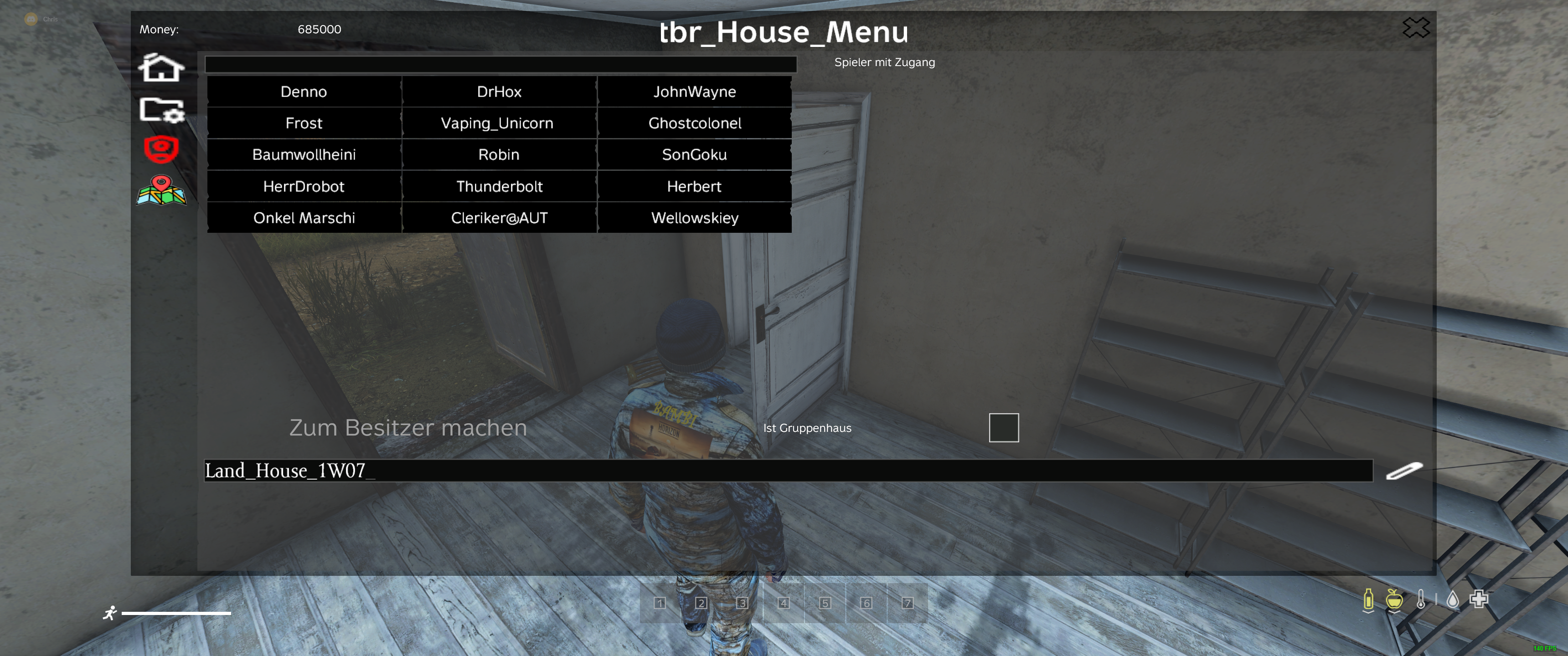 Access Menu Screenshot
