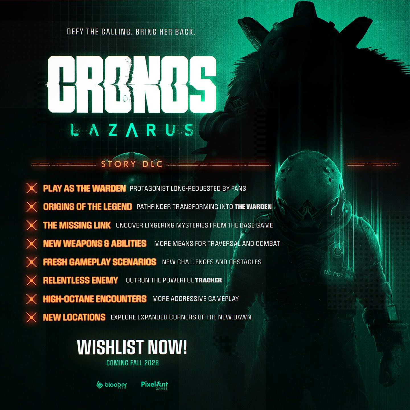 Bloober Team раскрыла детали дополнения Lazarus для Cronos: The New Dawn