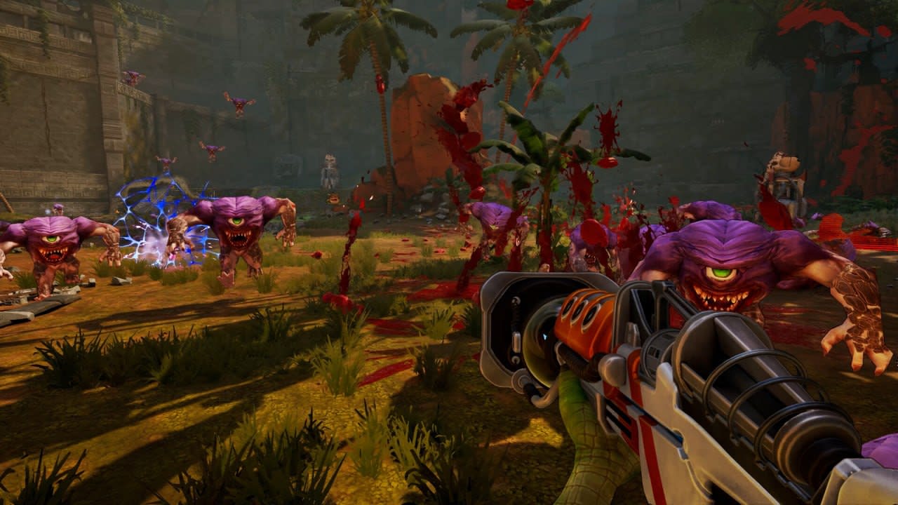 На Steam стартовал плейтест кооперативного роглайта Serious Sam: Shatterverse