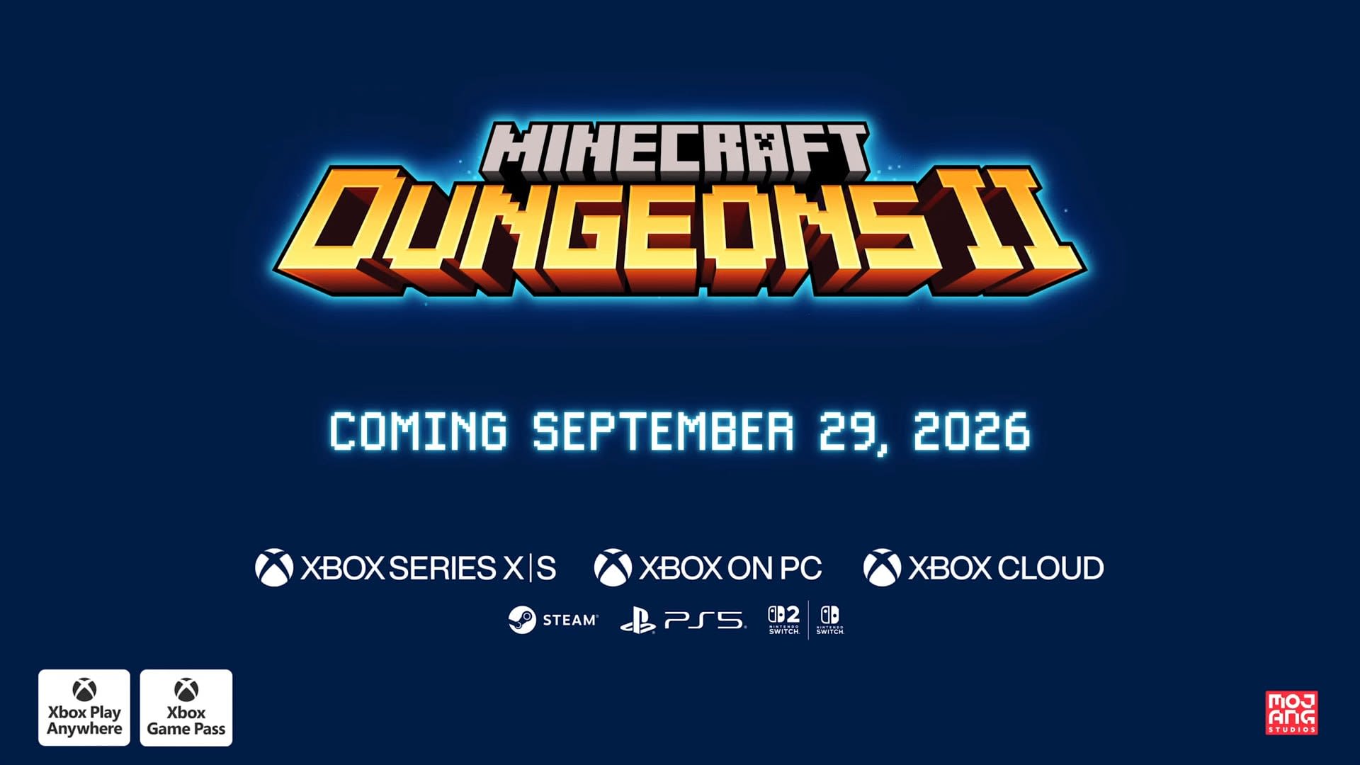 Minecraft Dungeons II выходит 29 сентября 2026 года