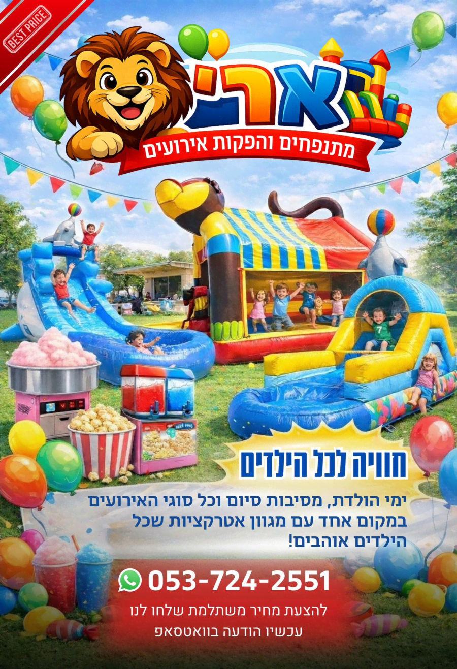 ארי מתנפחים והפקות אירועים - תמונה