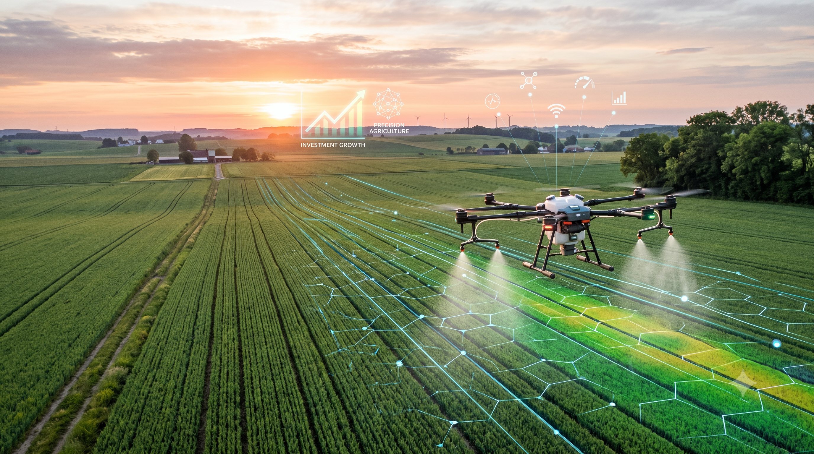 Investice do agrotechnologií se v první polovině 2026 propadly o 40 procent — precizní zemědělství přesto táhne trh